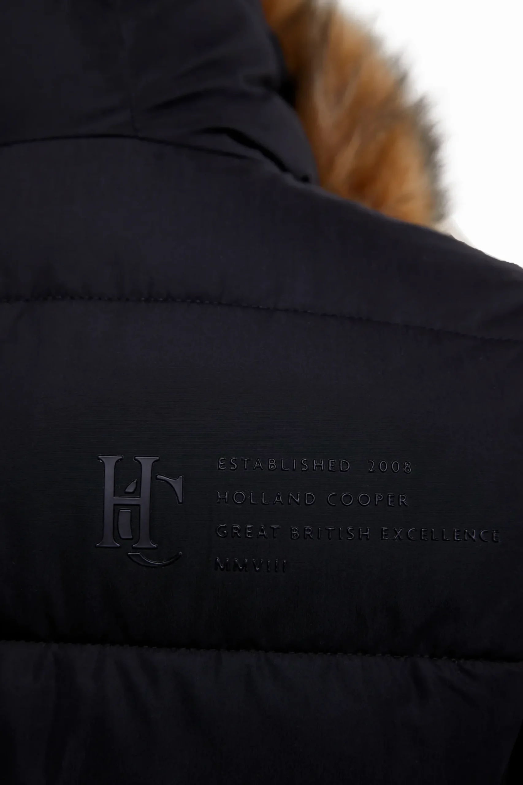 Holland Cooper Stoneleigh Longline Coat Black Outlet