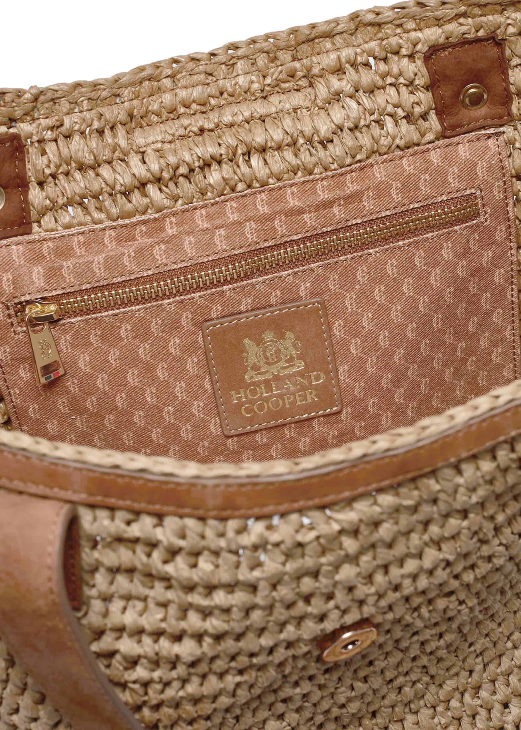 Holland Cooper Straw Shopper Natural Online