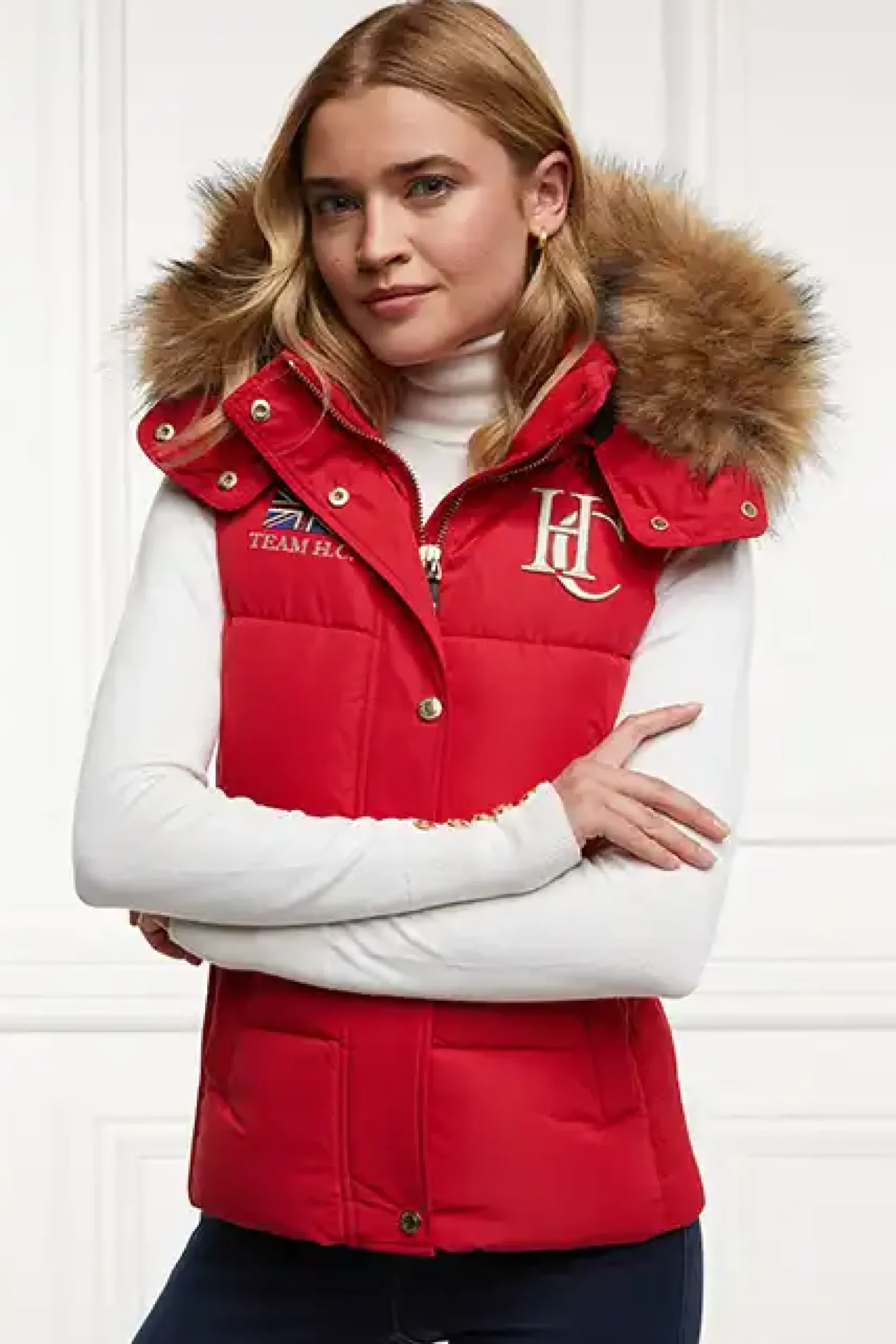 Holland Cooper Team Gilet Heritage Red