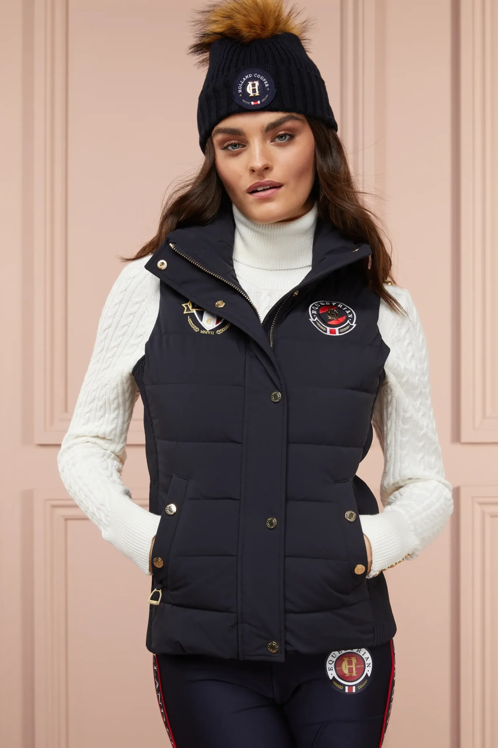 Holland Cooper Team HC Gilet Ink Navy