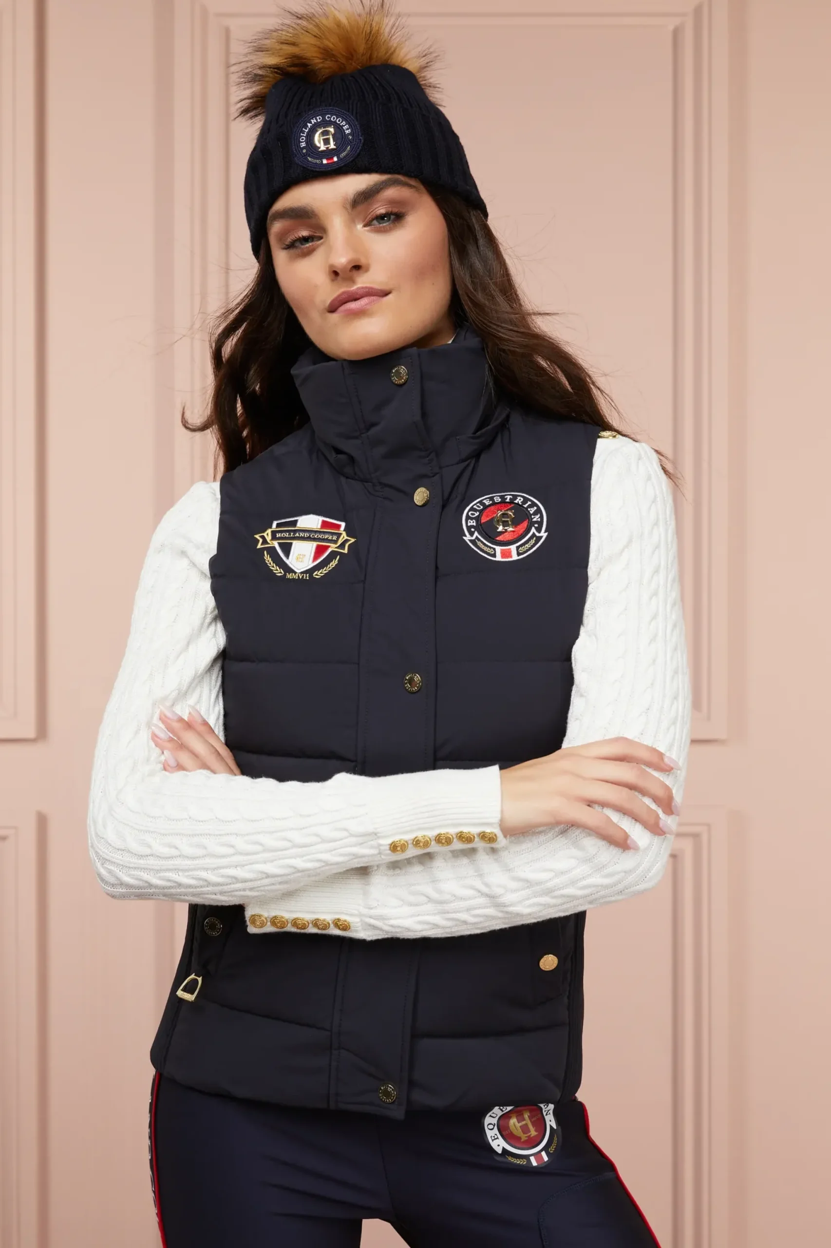 Holland Cooper Team HC Gilet Ink Navy