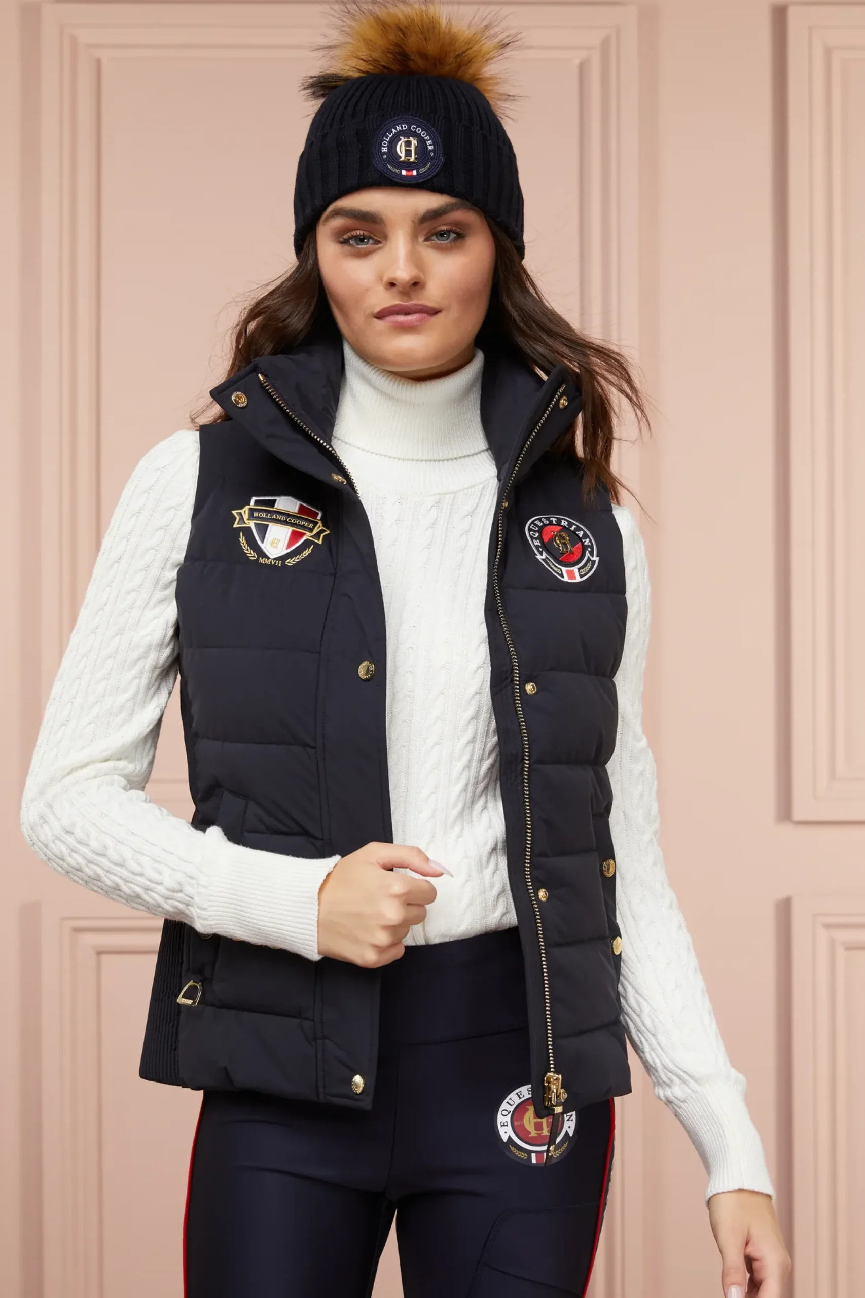 Holland Cooper Team HC Gilet Ink Navy