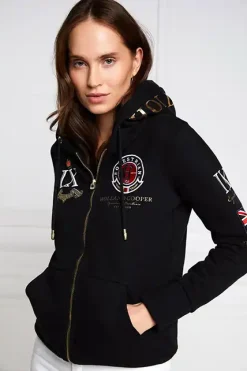 Holland Cooper Team Hoodie Black New