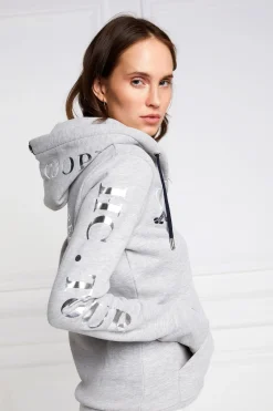 Holland Cooper Team Hoodie Grey Marl