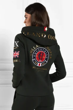 Holland Cooper Team Hoodie Racing Green Sale
