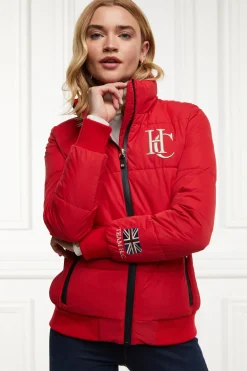 Holland Cooper Team Padded Jacket Heritage Red Outlet