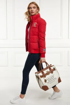 Holland Cooper Team Padded Jacket Heritage Red Outlet