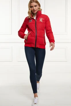 Holland Cooper Team Padded Jacket Heritage Red Outlet
