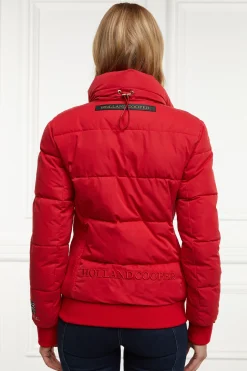 Holland Cooper Team Padded Jacket Heritage Red Outlet