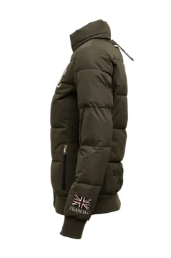 Holland Cooper Team Padded Jacket Khaki Outlet