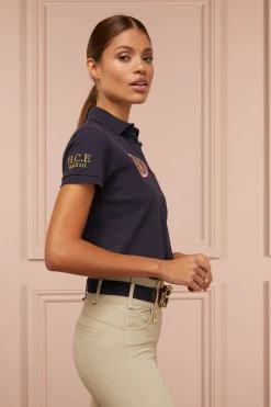 Holland Cooper Team Polo Shirt Ink Navy Outlet