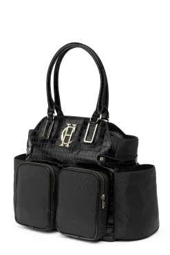 Holland Cooper Thames Changing Bag Black Monogram Hot