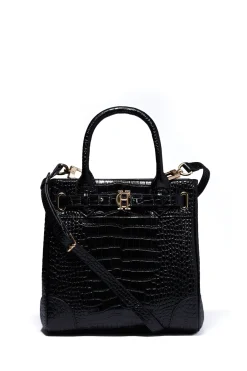 Holland Cooper The Brompton Mini Tote Black Croc Discount