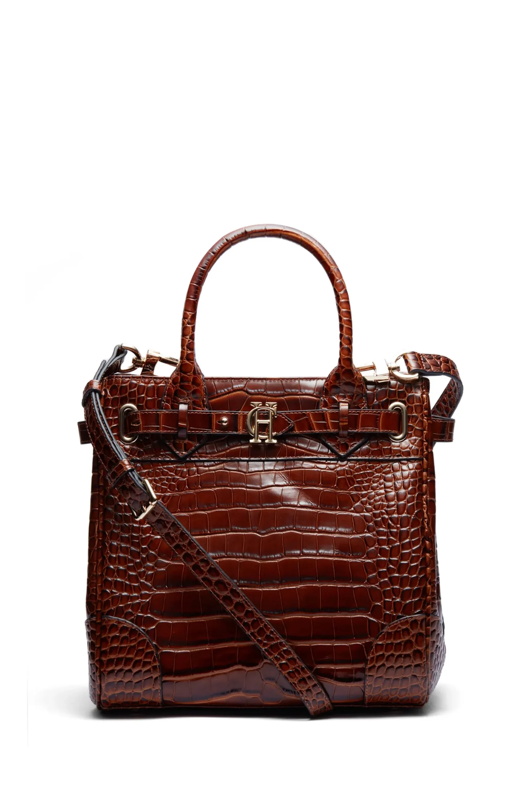 Holland Cooper The Brompton Mini Tote Tan Croc Online