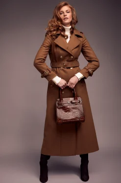 Holland Cooper The Brompton Mini Tote Tan Croc Online