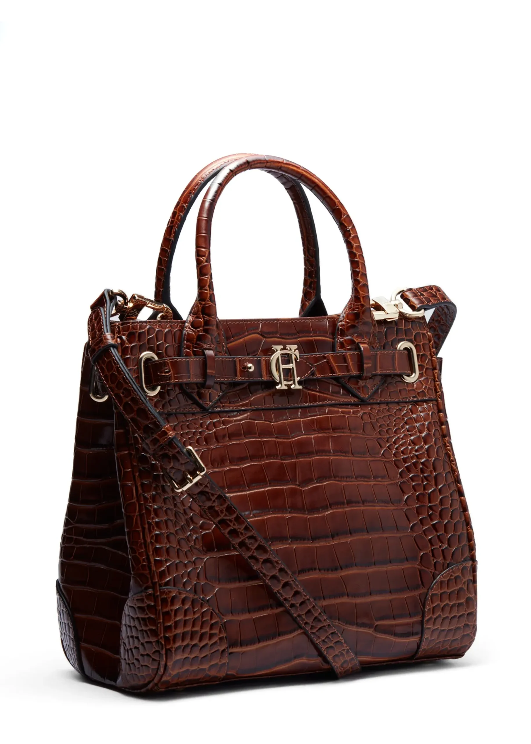 Holland Cooper The Brompton Mini Tote Tan Croc Online