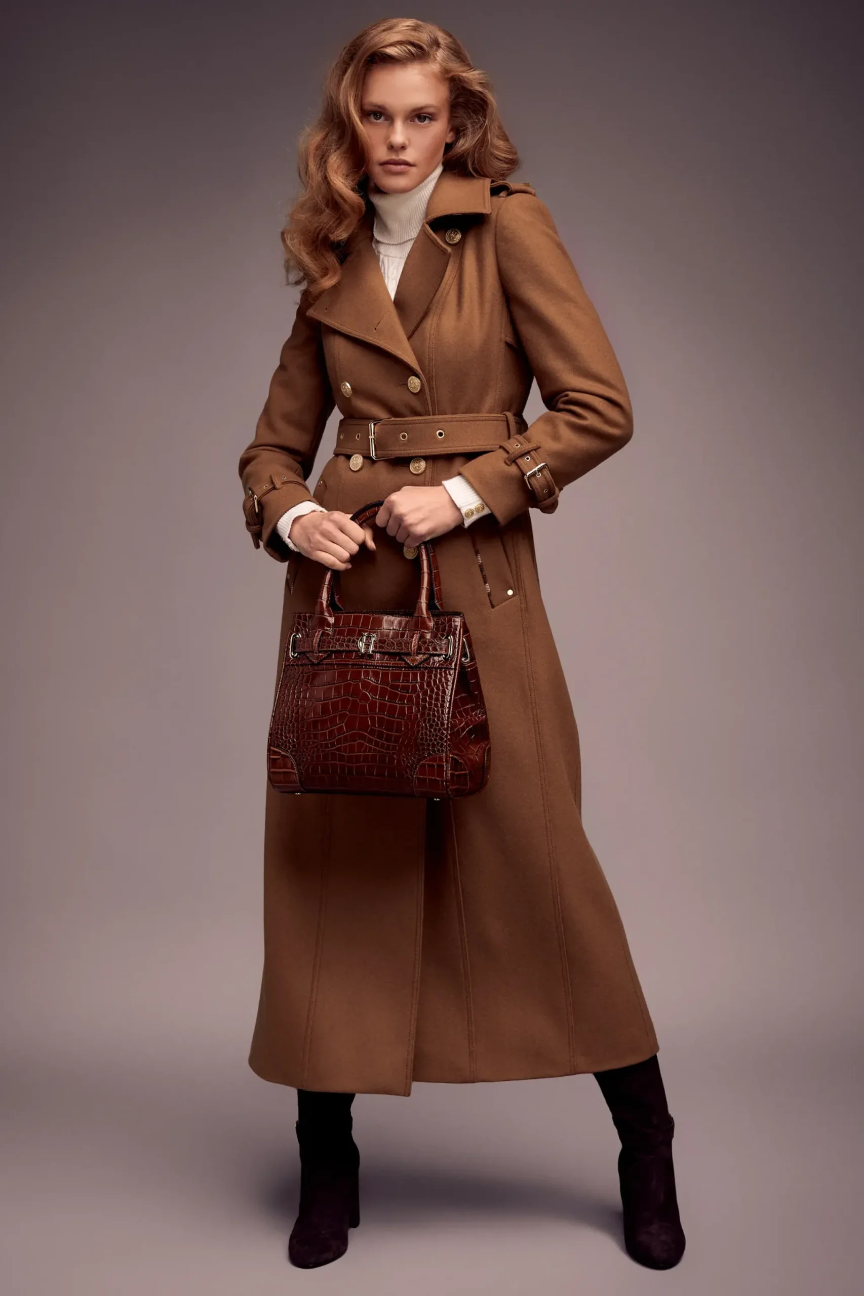 Holland Cooper The Brompton Mini Tote Tan Croc Online
