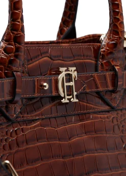 Holland Cooper The Brompton Mini Tote Tan Croc Online