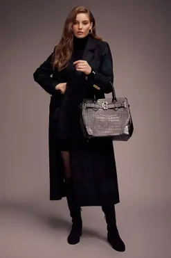 Holland Cooper The Brompton Tote Black Croc