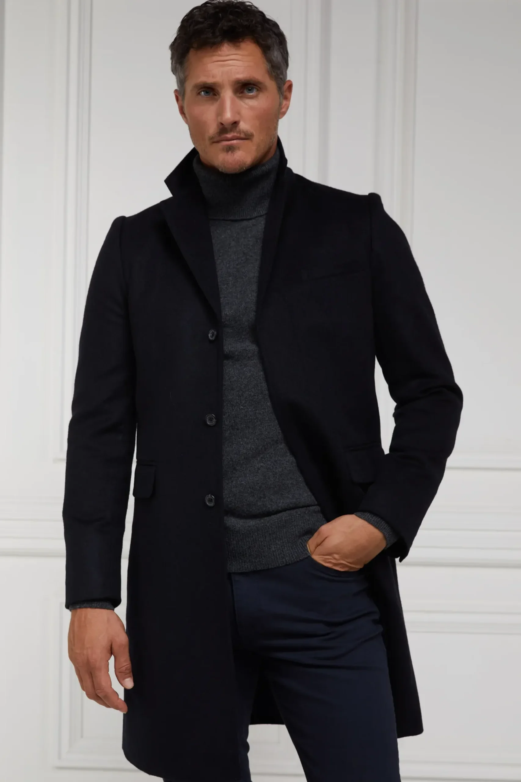 Holland Cooper The Cheltenham Coat Soft Navy