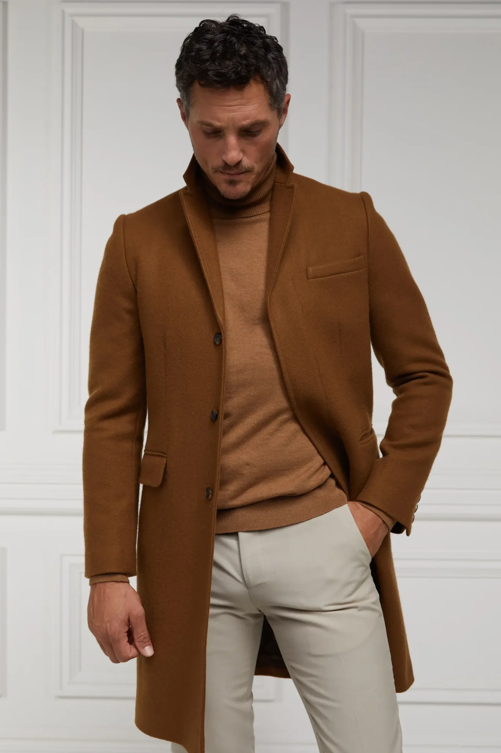 Holland Cooper The Cheltenham Coat Dark Camel Clearance