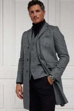 Holland Cooper The Cheltenham Coat Mono Herringbone New