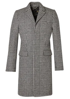Holland Cooper The Cheltenham Coat Large Scale Prince of Wales Mono Outlet