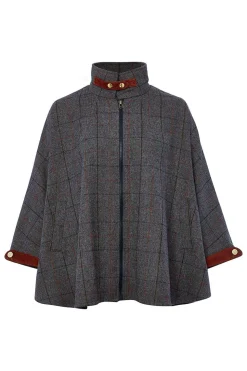 Holland Cooper The Classic Cape Mid Blue Check Discount