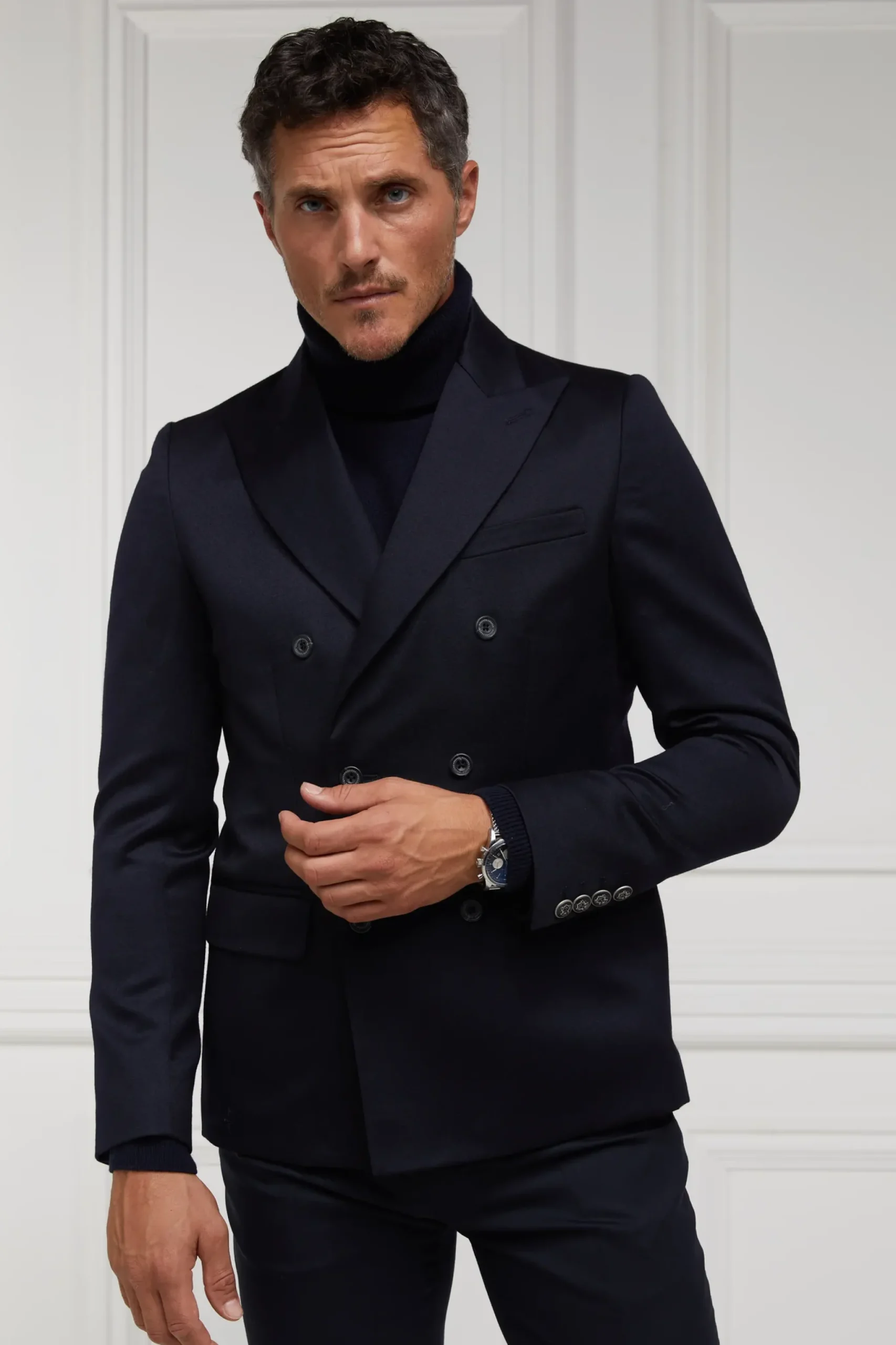 Holland Cooper The Double Breasted Blazer Navy Barathea Outlet