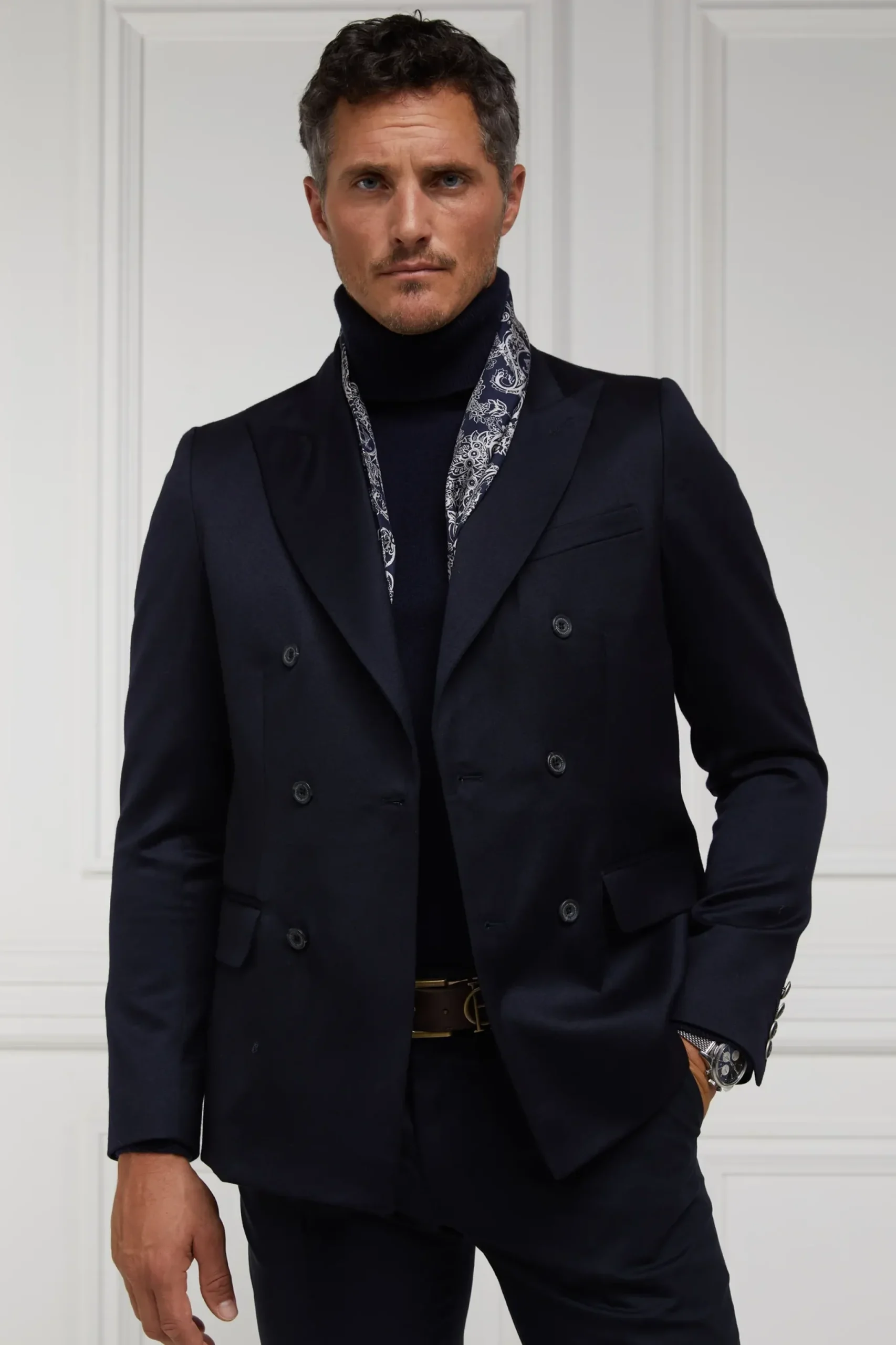 Holland Cooper The Double Breasted Blazer Navy Barathea Outlet