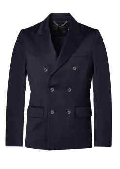 Holland Cooper The Double Breasted Blazer Navy Barathea Outlet