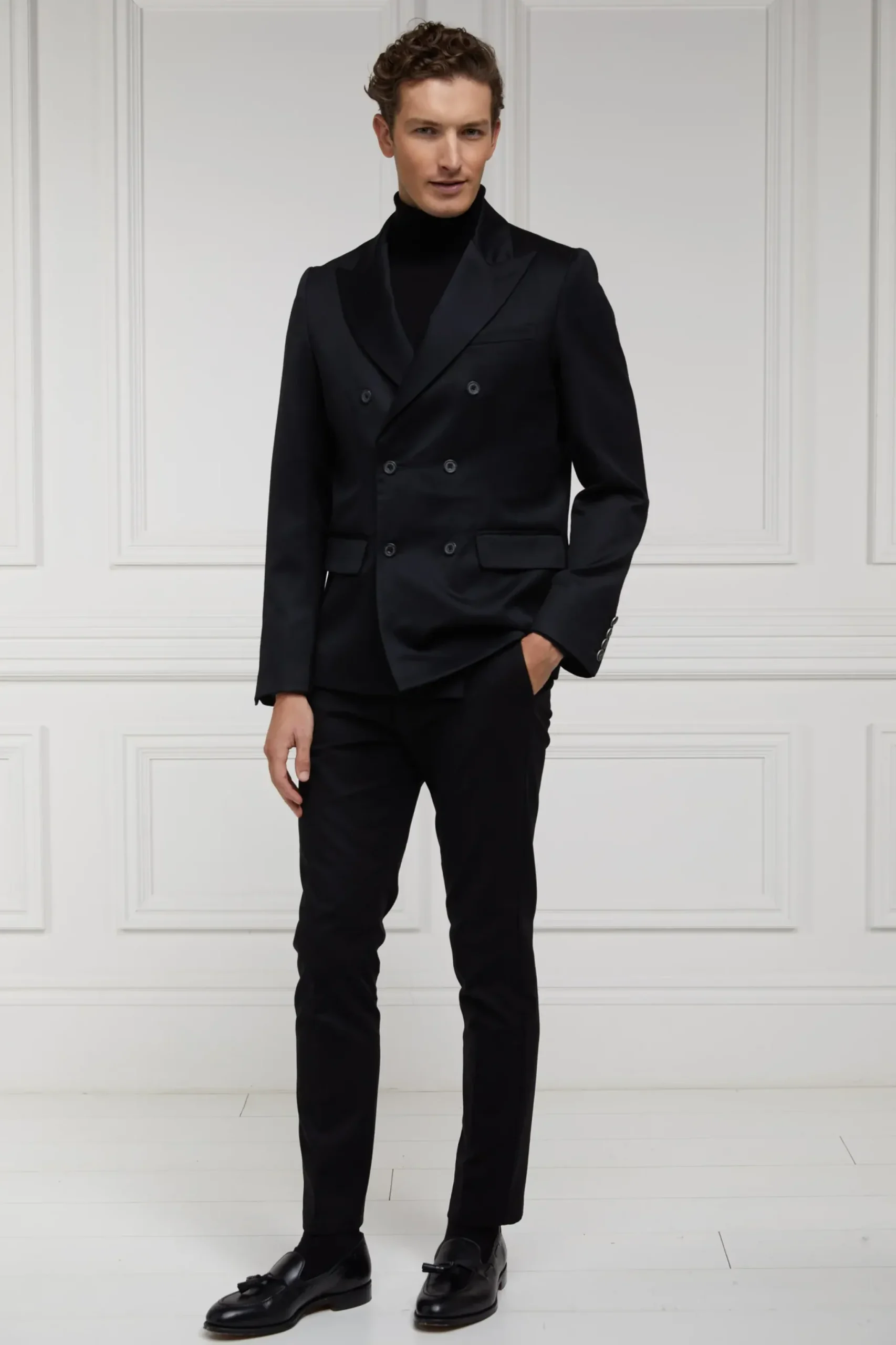 Holland Cooper The Double Breasted Blazer Black Barathea Discount