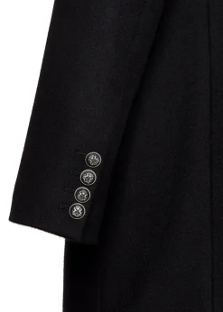 Holland Cooper The Double Breasted Coat Soft Black Clearance