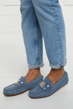Holland Cooper The Driving Loafer Soft Blue Sale