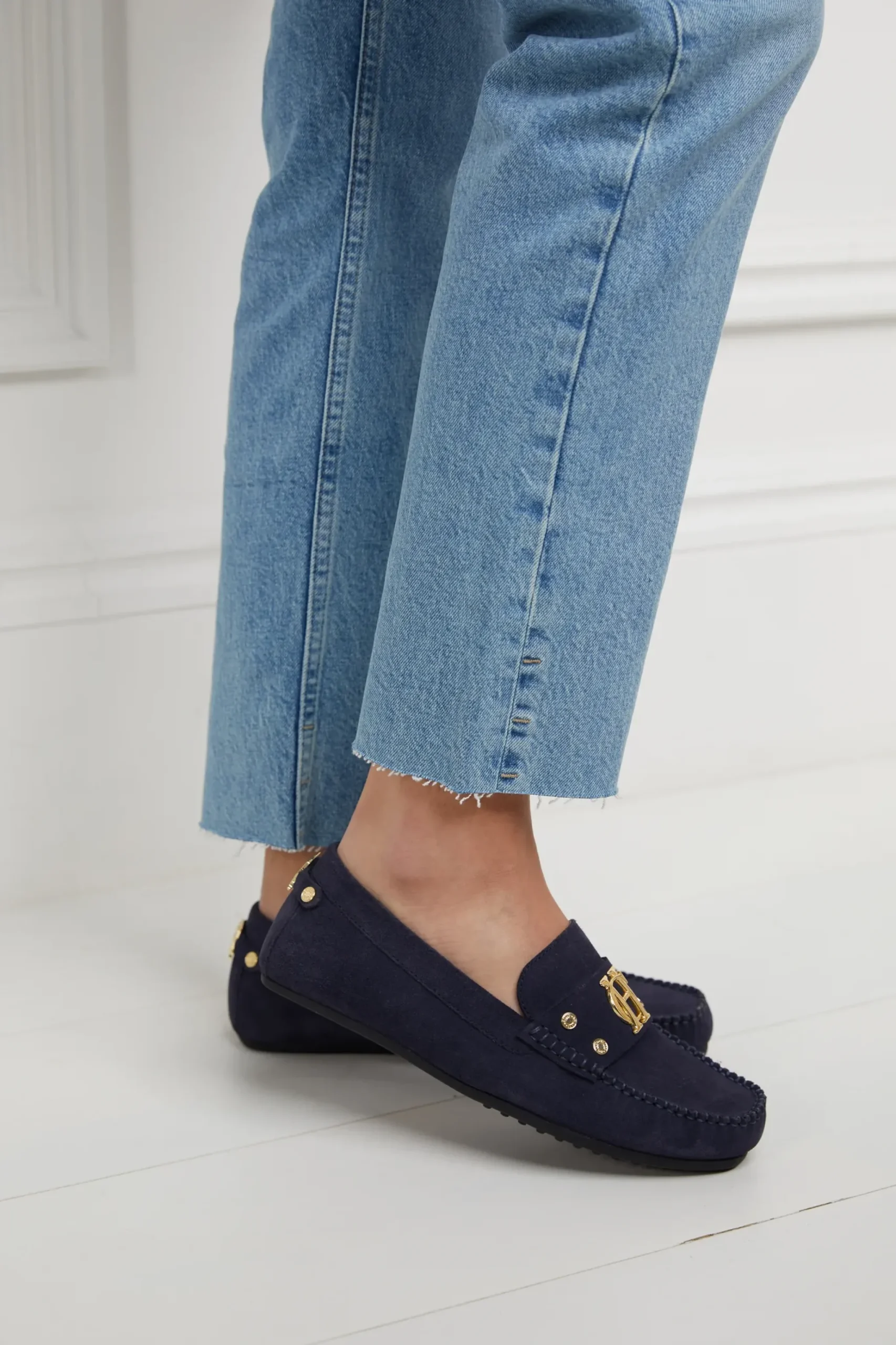 Holland Cooper The Driving Loafer Ink Navy Best