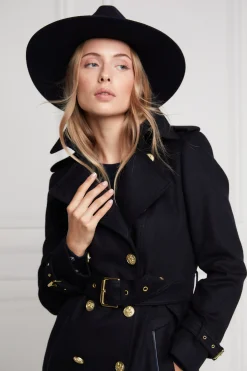Holland Cooper The Jessica Wool Hat Navy Sale
