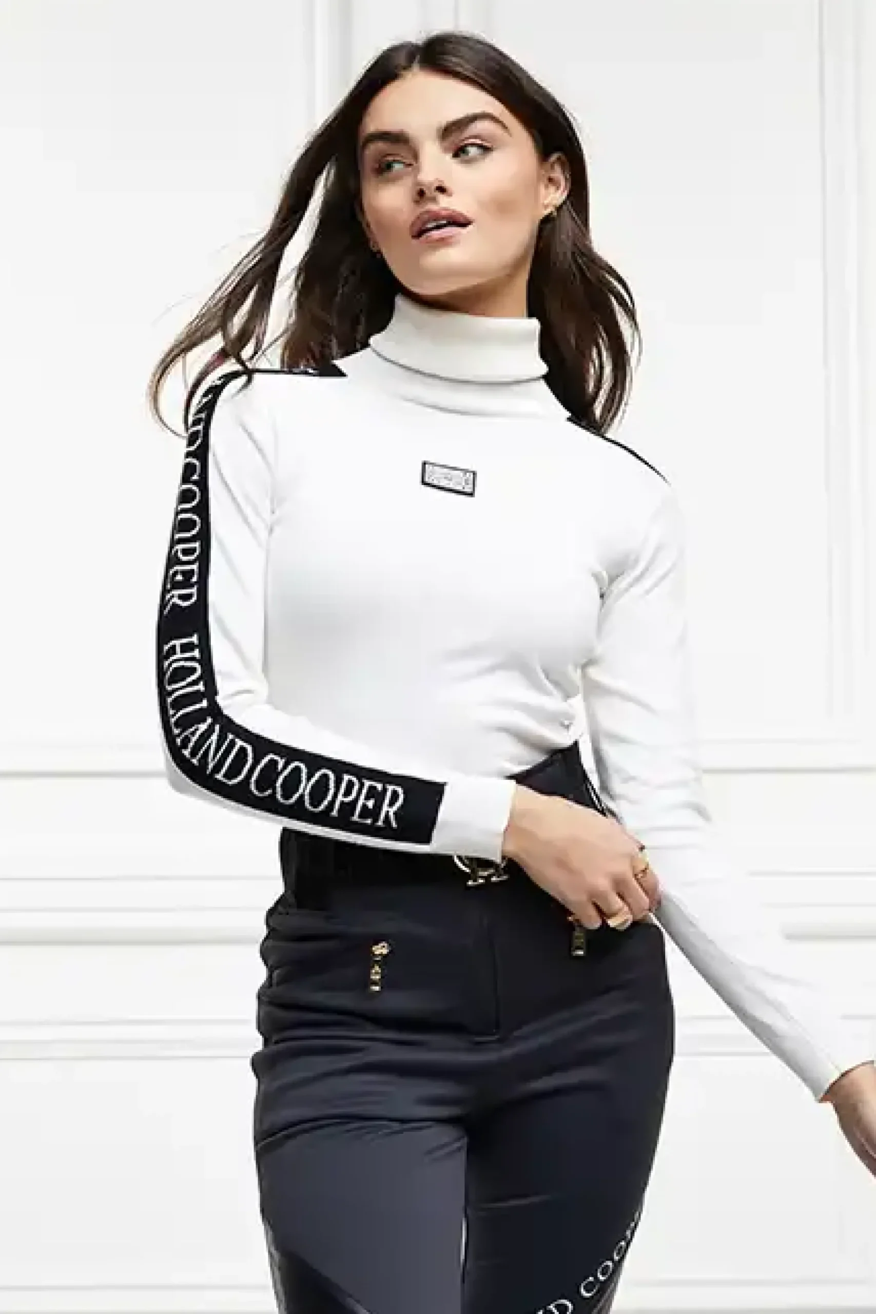 Holland Cooper Thermal Ski Knit White Sale