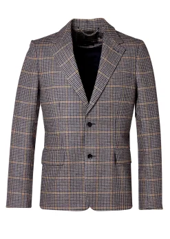 Holland Cooper The Single Breasted Blazer Prince Of Wales Navy