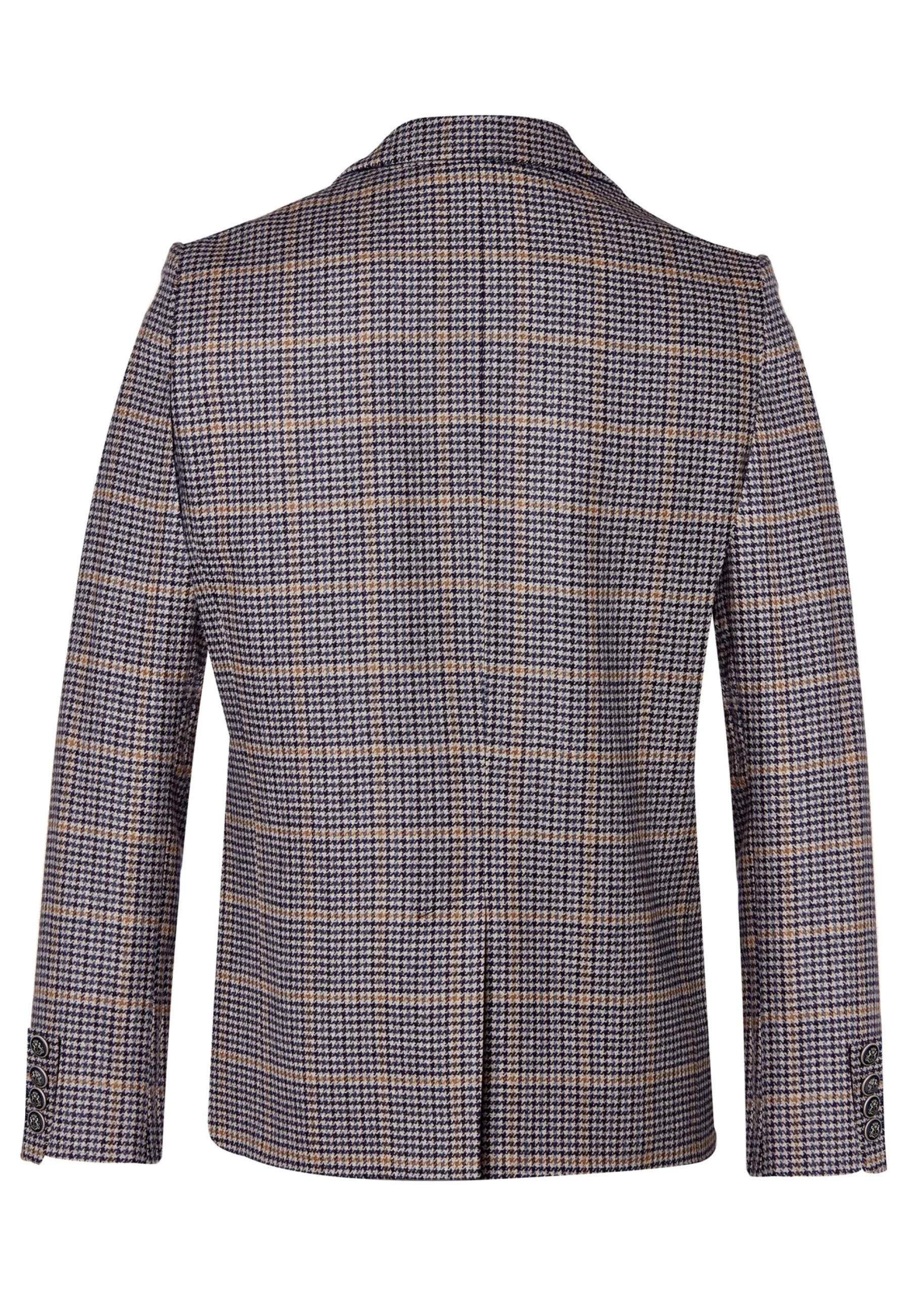 Holland Cooper The Single Breasted Blazer Prince Of Wales Navy