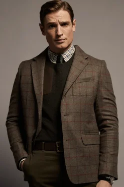 Holland Cooper The Single Breasted Blazer Hampton Check Discount