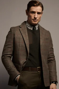Holland Cooper The Single Breasted Blazer Hampton Check Discount