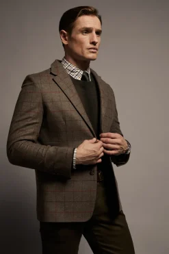 Holland Cooper The Single Breasted Blazer Hampton Check Discount
