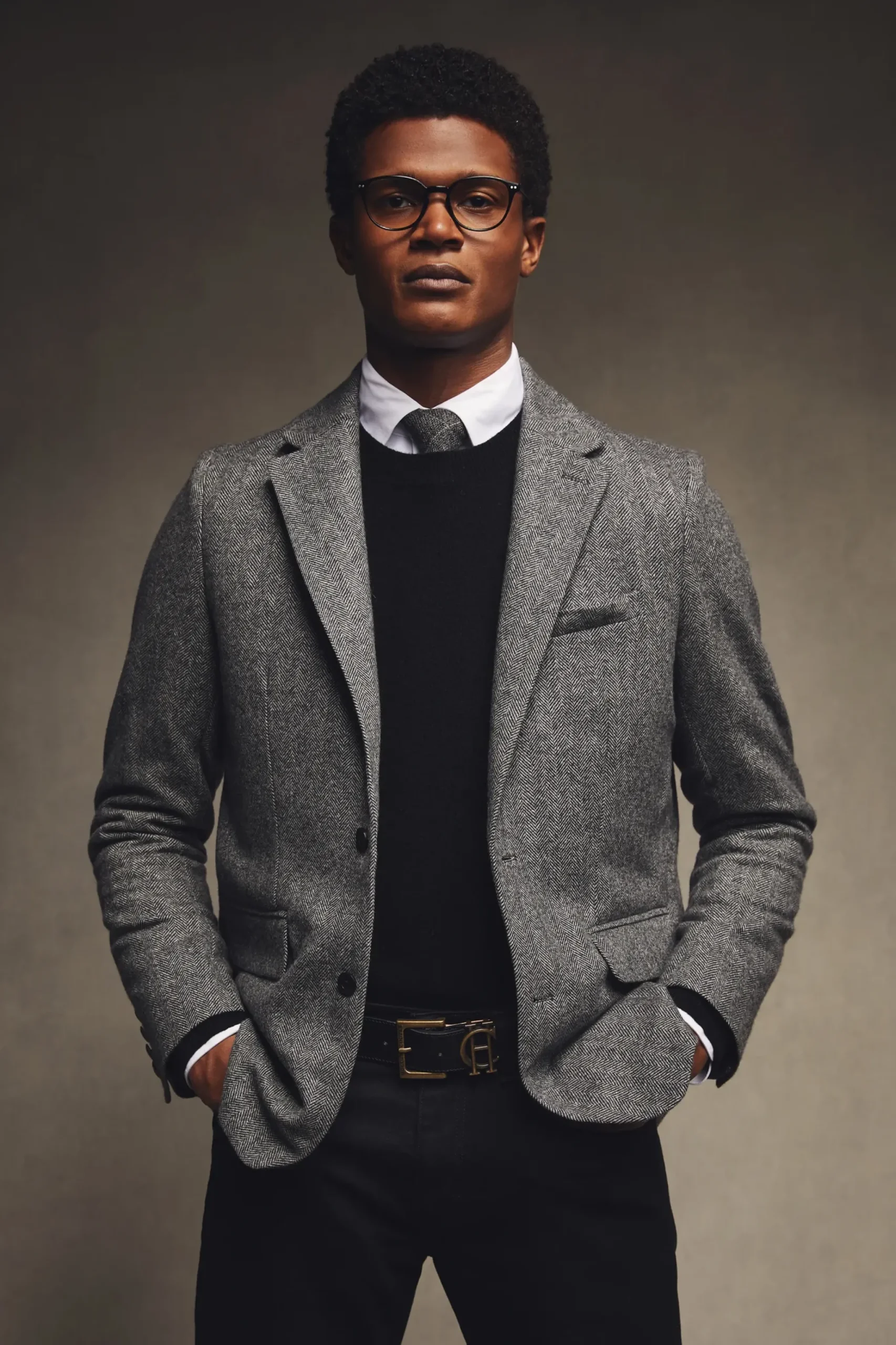 Holland Cooper The Single Breasted Blazer Mono Herringbone Outlet
