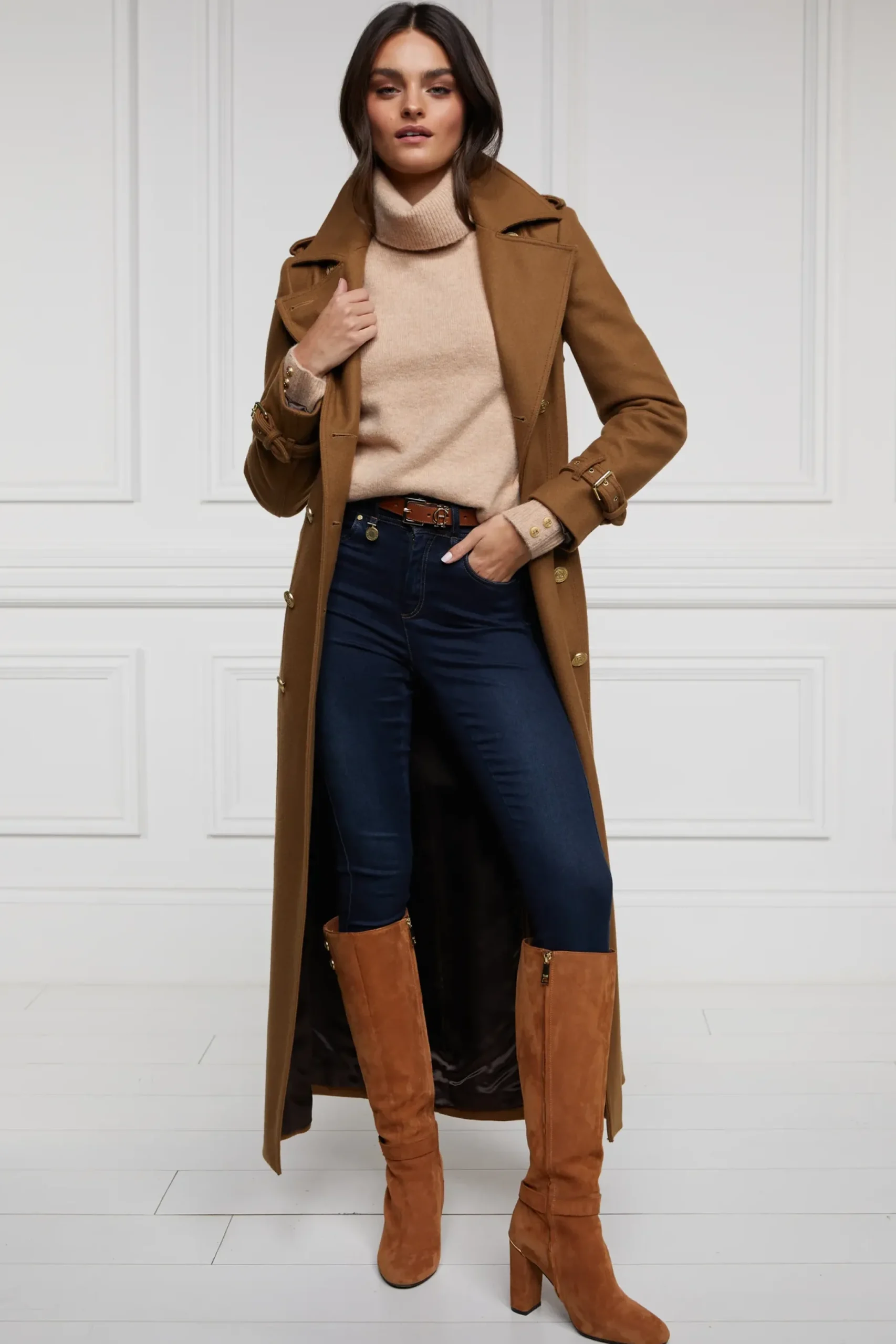 Holland Cooper Tori Knit Light Camel Sale