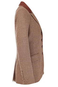 Holland Cooper Tweed Riding Jacket Tawny Brown Clearance
