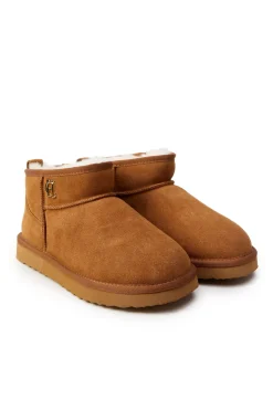 Holland Cooper Ultra Mini Shearling Boot Tan Discount