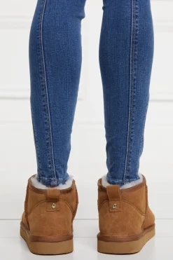Holland Cooper Ultra Mini Shearling Boot Tan Discount