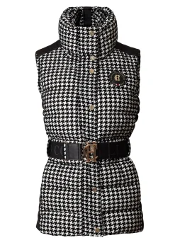 Holland Cooper Valais Quilted Gilet Houndstooth Hot