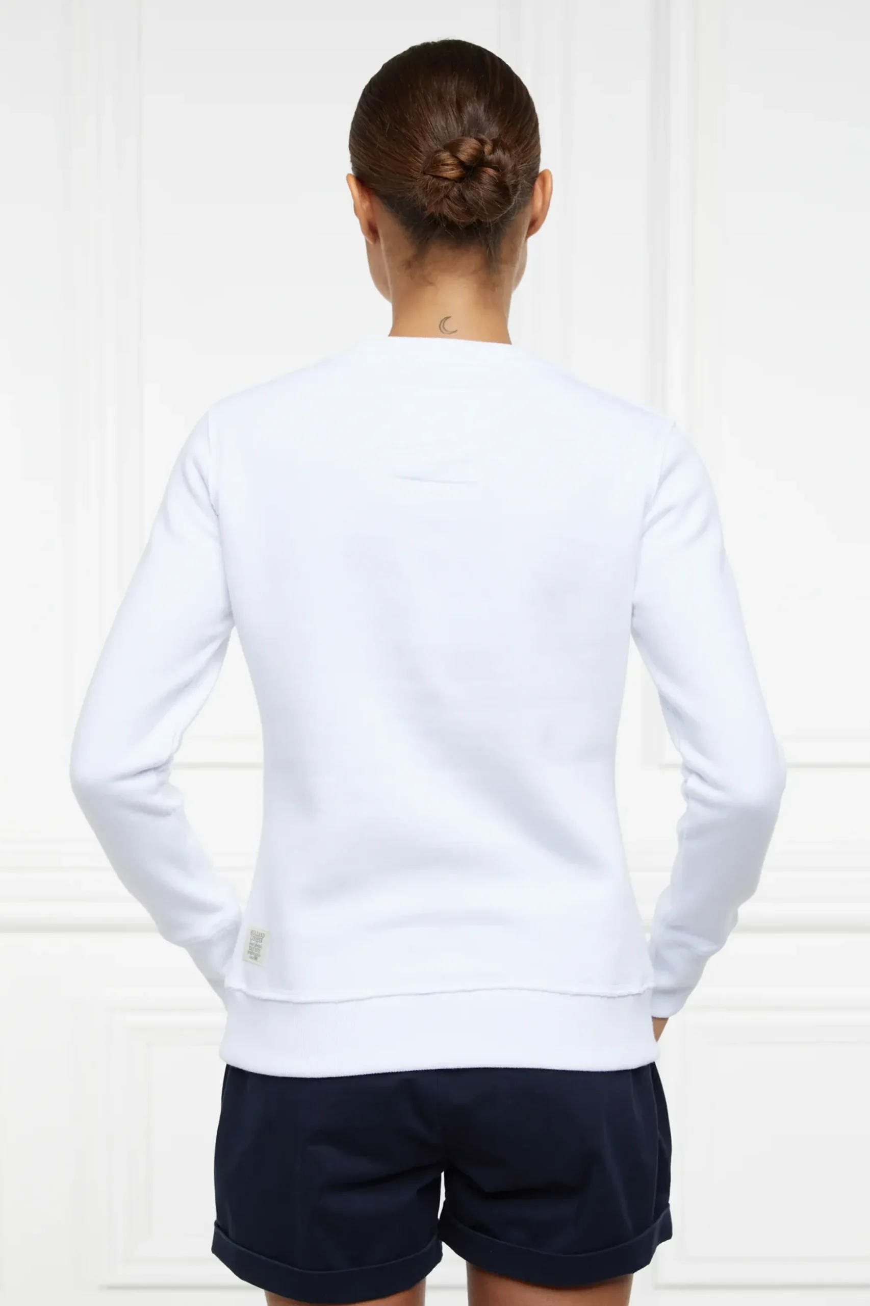 Holland Cooper Varsity Crew White Sale