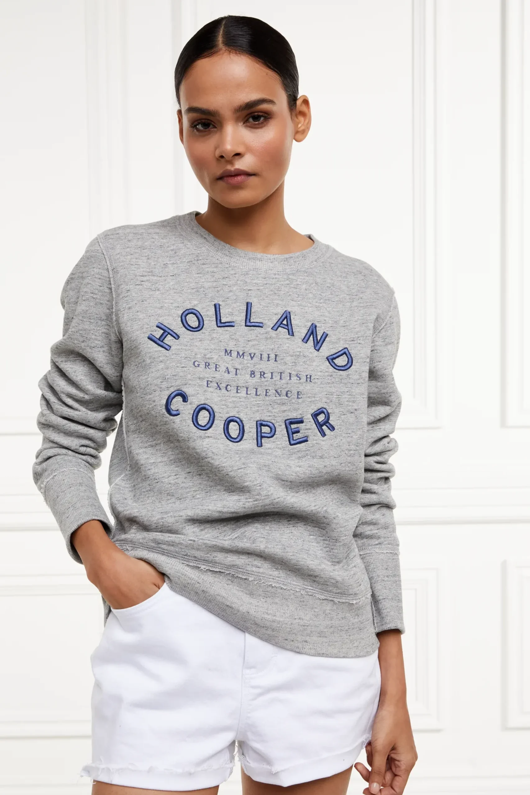 Holland Cooper Varsity Crew Grit Marl Clearance